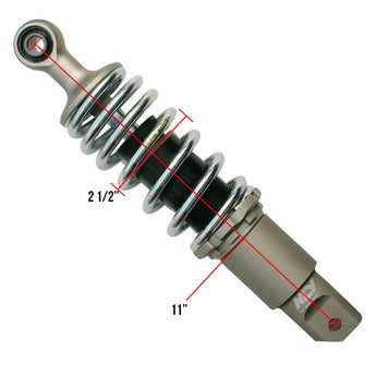 NCY Performance Shock (Rear, Chrome, 265mm); Honda Ruckus