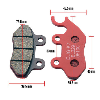 Prima Brake Pads (Front); Genuine Buddy 4T, RH Sport,  SYM