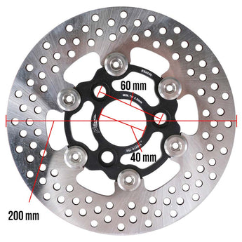 NCY Disc Brake (Floated, 200mm) Genuine Buddy 50,Yamaha Jog