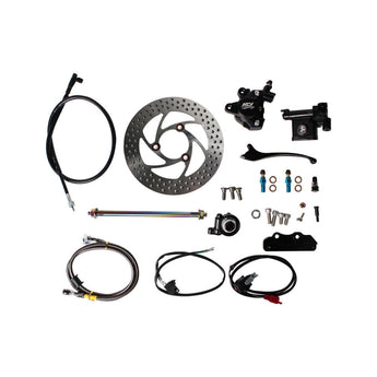 NCY Front End Disc Conversion Kit (Black Caliper); Ruckus