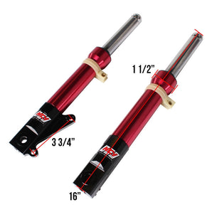 NCY Front Forks (DiskType, Red); Honda Ruckus,Dio