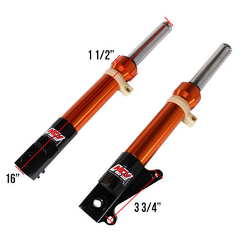 NCY Front Forks (DiskType, Orange); Honda Ruckus, Dio