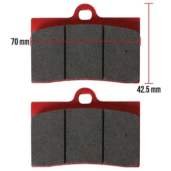 NCY Brake Pads (4 Piston Caliper); Front End Kit