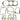 NCY Engine Gasket Set (59 mm); Genuine, GY6