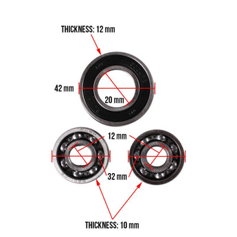 Gear Box Bearing Kit; CSC go., QMB139 Scooters