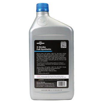 Genuine 2T Motor Oil (Full Synthetic JASO FD); 1 Quart