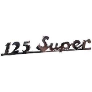Emblem, 125 Super (script), rear