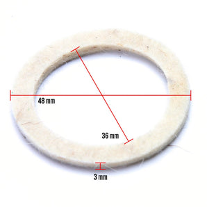 Felt Seal Front Hub  (8" 50s-60s ) ;