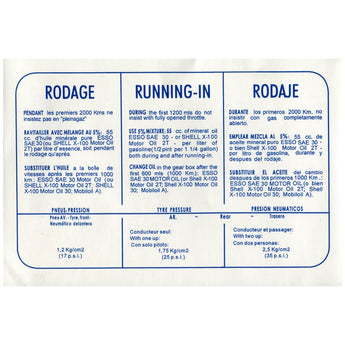 Running In Decal (Blue); VSC