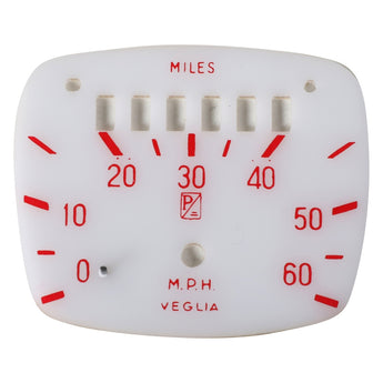 Dial Plate (White with Red Lettering); VNA