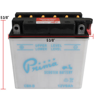 Battery (B9-B); PX Electric Start, ET4, Stella, etc.