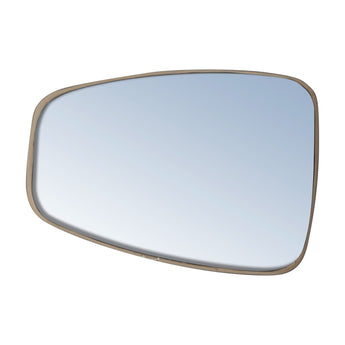 Stadium Style Mirror; Chrome (14" Stem)