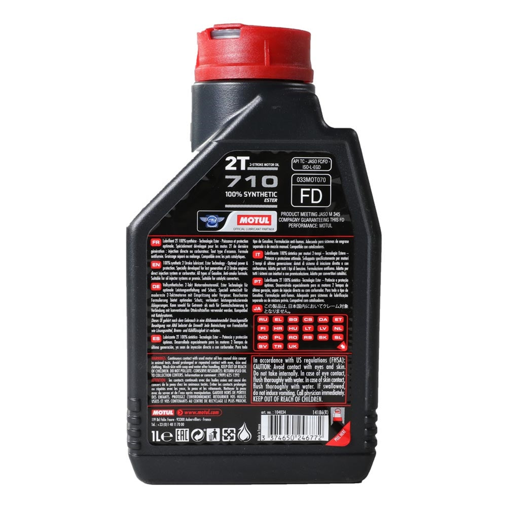 Motul 710 Oil (Synthetic, Two Stroke) – Scooterworks USA, LLC