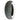 Shinko 0600-0007 130/70-12 rear scooter tire, angled view showing whitewall sidewall and grooved tread pattern