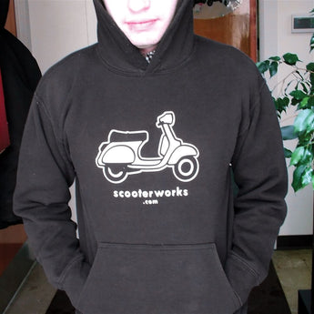 Hoodie (Scooterworks OG, Black, Pullover)