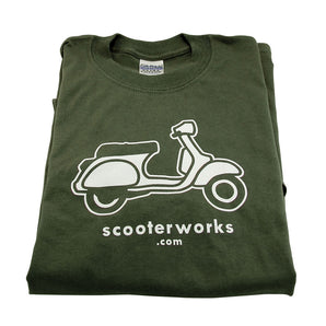 T- Shirt (Scooterworks, Army Green)